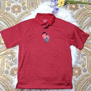 NWT Grand Slam Performance Red Golf Polo Shirt